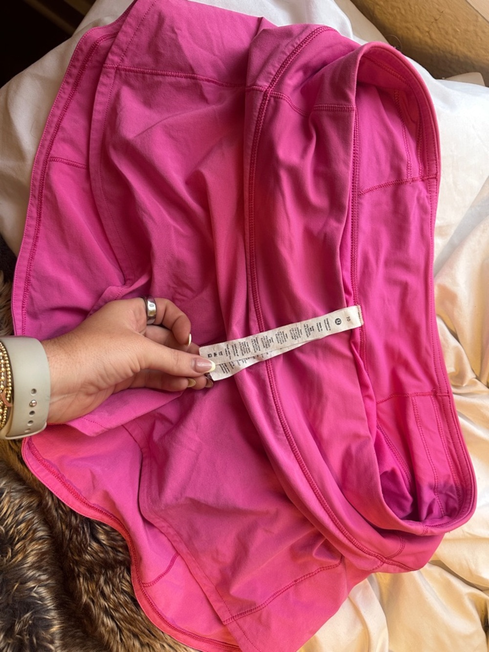 Bright Hot Pink Lulu Lemon shorts